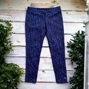 Champion purple & black leggings, size XL